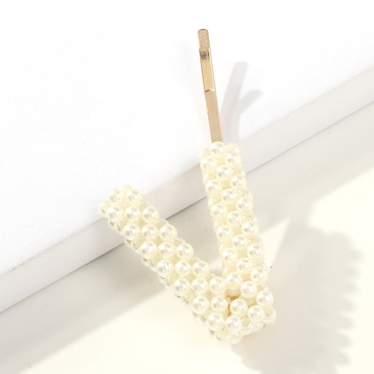 3 PCS Minimalist Style Pearl Letter Hairpin Girl Hairpin Side Clip Versatile Hair Accessory