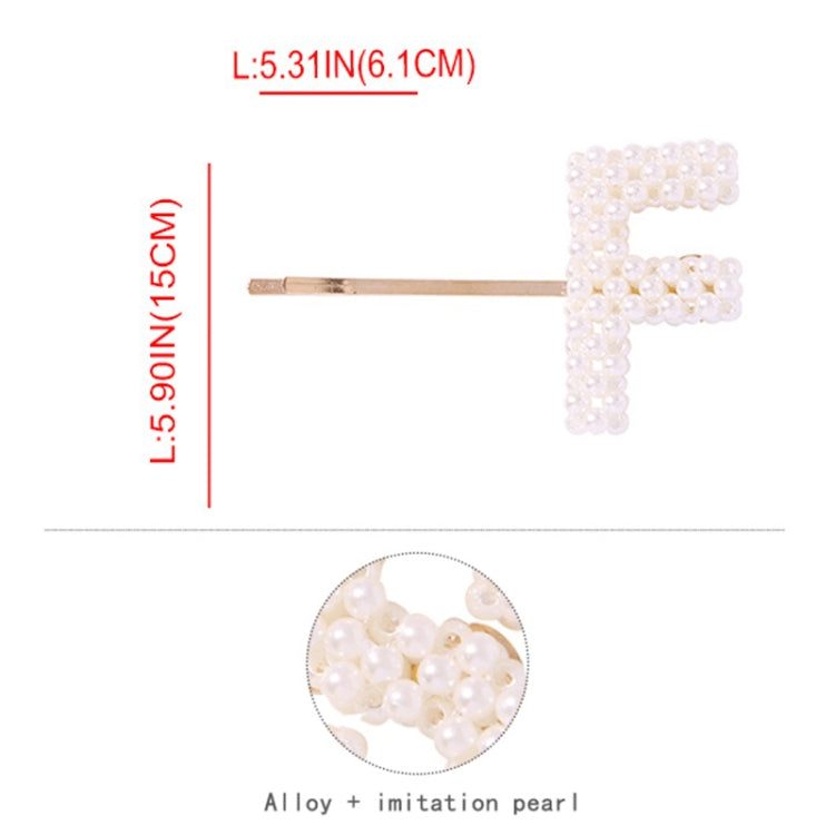 3 PCS Minimalist Style Pearl Letter Hairpin Girl Hairpin Side Clip Versatile Hair Accessory