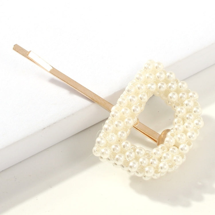 3 PCS Minimalist Style Pearl Letter Hairpin Girl Hairpin Side Clip Versatile Hair Accessory