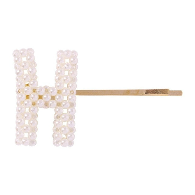 3 PCS Minimalist Style Pearl Letter Hairpin Girl Hairpin Side Clip Versatile Hair Accessory