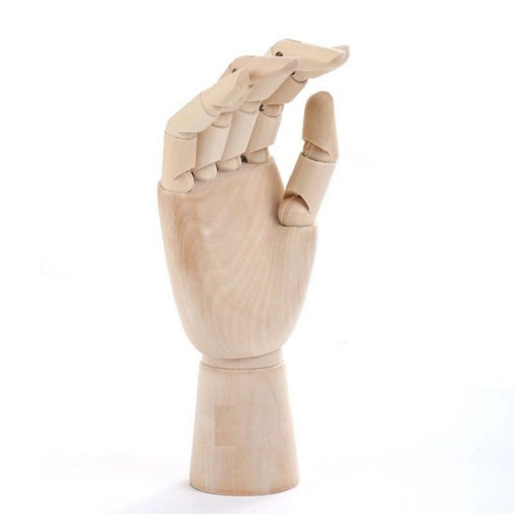 Wooden Doll Hand Joint Movable Hand Model Wooden Hand Art Sketch Tool, Size:10 Inch