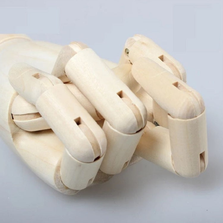 Wooden Doll Hand Joint Movable Hand Model Wooden Hand Art Sketch Tool, Size:10 Inch