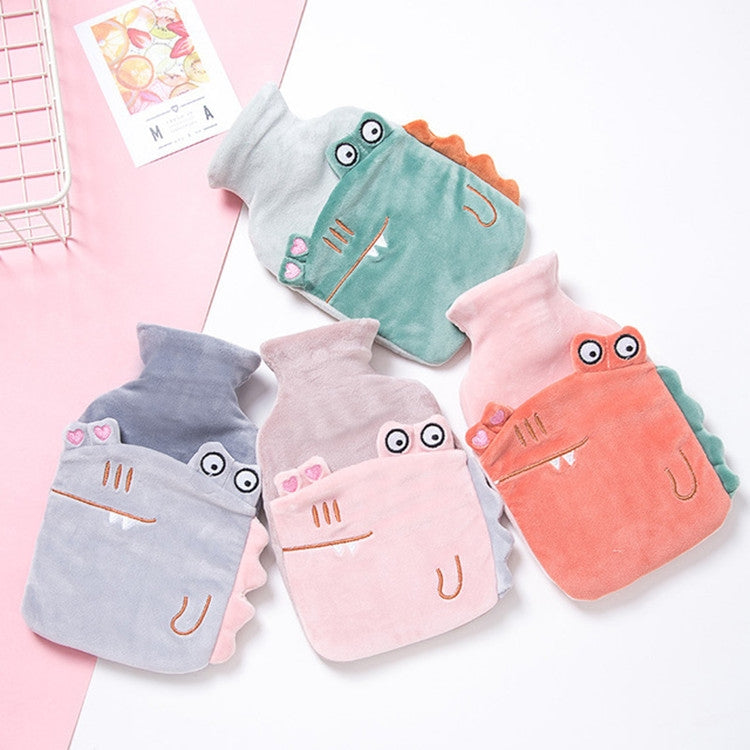 Little Hippo Hot Water Bottle Winter Warm Water Injection PVC Plush Warmer Bag