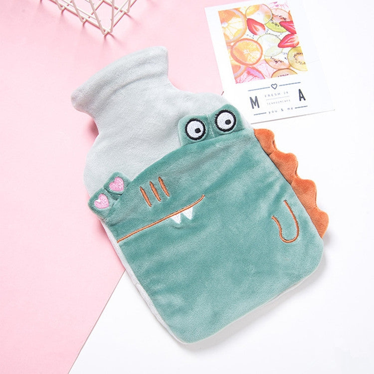Little Hippo Hot Water Bottle Winter Warm Water Injection PVC Plush Warmer Bag