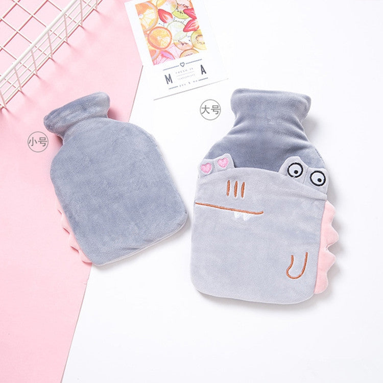 Little Hippo Hot Water Bottle Winter Warm Water Injection PVC Plush Warmer Bag