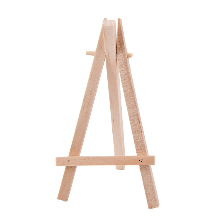2 PCS Creative Trinkets Wooden Mini Triangle Bracket Original Pine Small Easel Ornaments, Size:S: 12.5Ã—7cm
