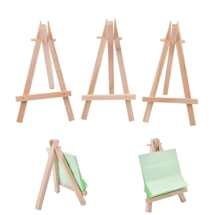 2 PCS Creative Trinkets Wooden Mini Triangle Bracket Original Pine Small Easel Ornaments, Size:L: 15Ã—8cm