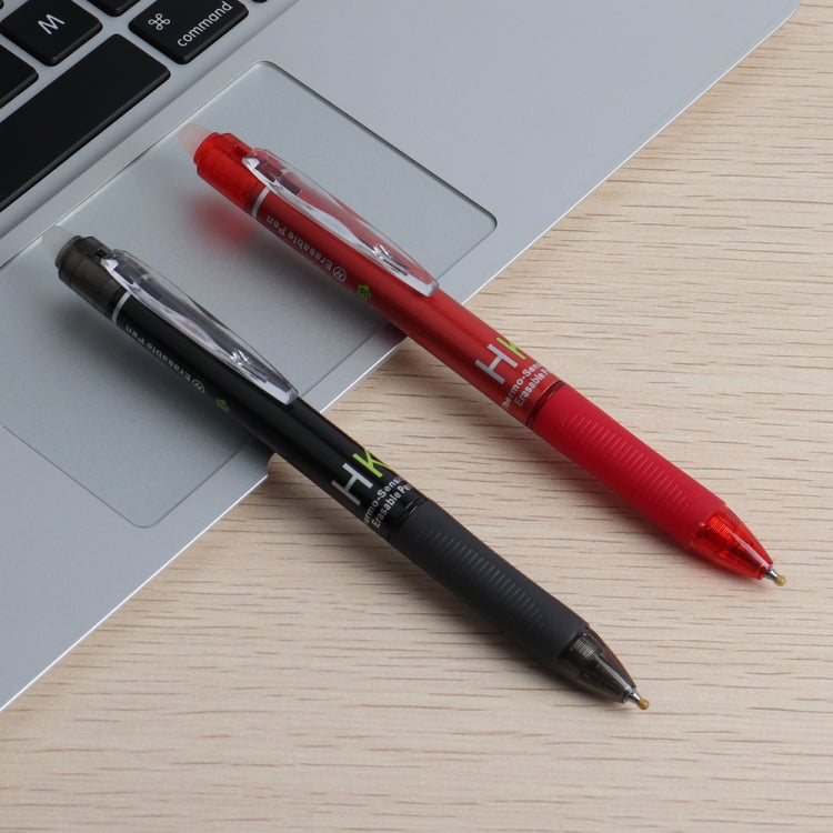 Press Type Gel Pen Needle Head Temperature Control Erasable Pen, Written:Imitation Pin Type 0.7