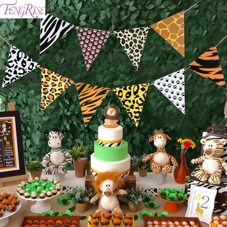Aniaml Banner Decoration Safari Birthday Decoration Jungle Theme Party Safari Party