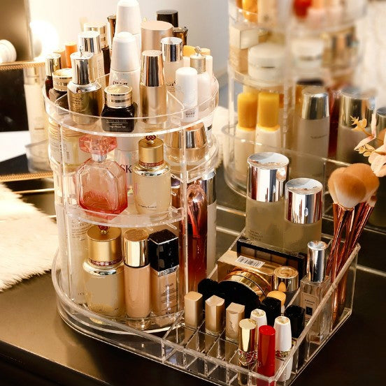 360 Degree Rotating Multi-functional Desktop Holder Cosmetic Storage Box