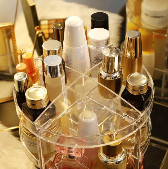360 Degree Rotating Multi-functional Desktop Holder Cosmetic Storage Box