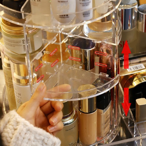 360 Degree Rotating Multi-functional Desktop Holder Cosmetic Storage Box