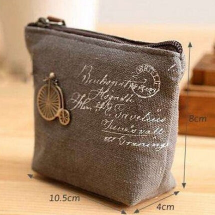 4 PCS Vintage Mini Coin Purse Pouch Bag Holders Gift Wallets Classic Nostalgic Storage Bag