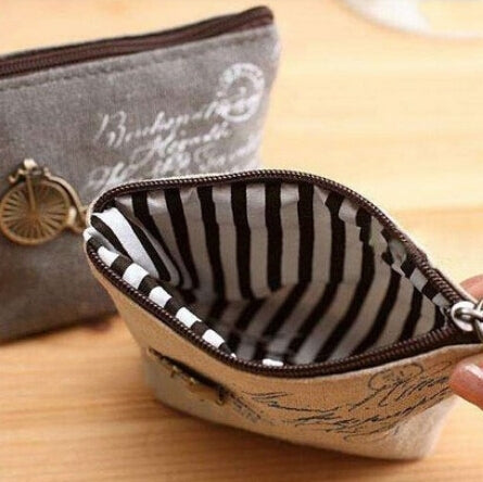 4 PCS Vintage Mini Coin Purse Pouch Bag Holders Gift Wallets Classic Nostalgic Storage Bag