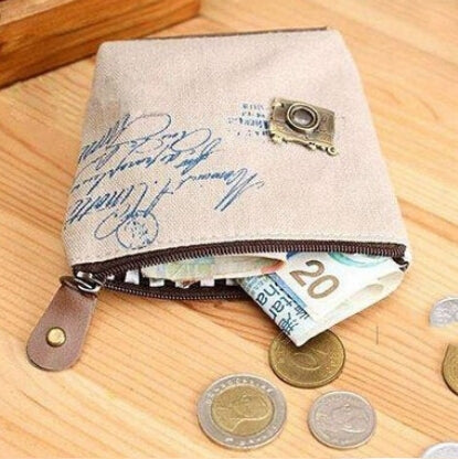 4 PCS Vintage Mini Coin Purse Pouch Bag Holders Gift Wallets Classic Nostalgic Storage Bag