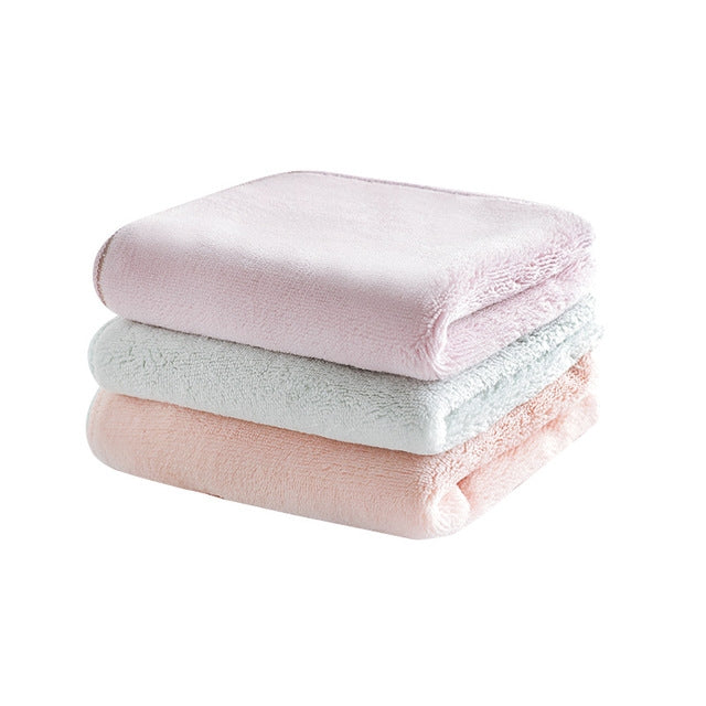 3 PCS/Set Home Microfiber Towels Kitchen Absorbent Thicker Cloth Wipe Table Kitchen Towel(Purple+pink+green)