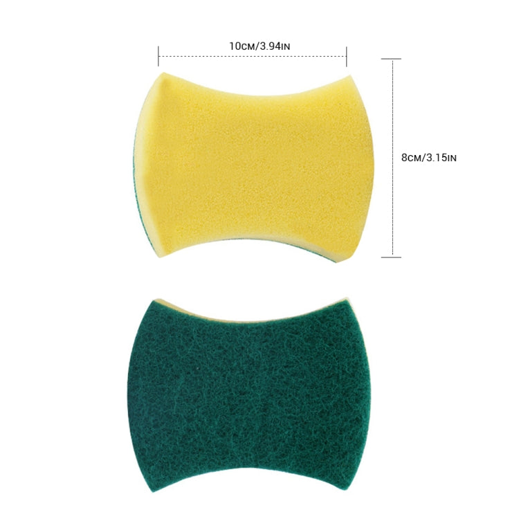 10 PCS Magic Sponge Eraser Cleaner Kitchen Clean Scouring Cloth Dish Washing Kitchen Cleaning Tools, Shape:Waist Shape