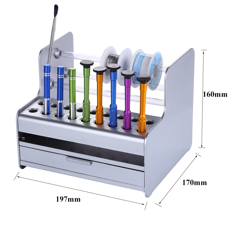 Multifunctional Mobile Phone Repair Tool Box Plastic Storage Box Screwdriver Tweezers Electronic Maintenance Tool Box