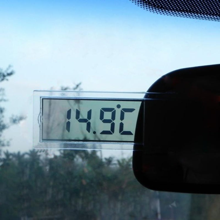 Sucker Type Car Electronic Digital Display Transparent Thermometer