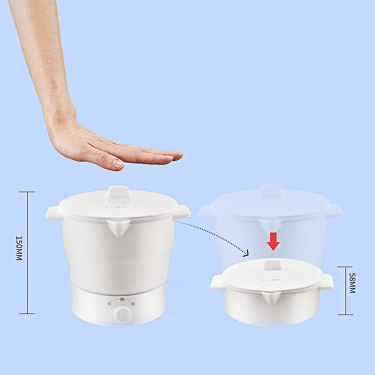 Travel Camping Portable Compressible Folding Silicone Electric Skillet Small Hot Pot