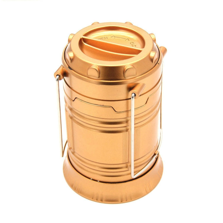 Outdoor Camping Tent Light Portable Lantern Flame Lamp(Gold)