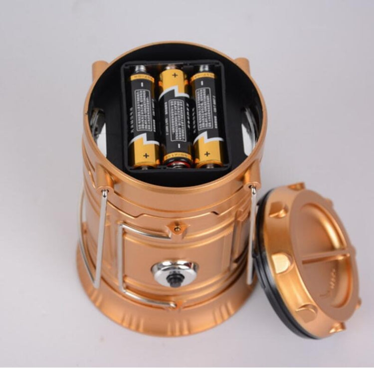 Outdoor Camping Tent Light Portable Lantern Flame Lamp(Gold)
