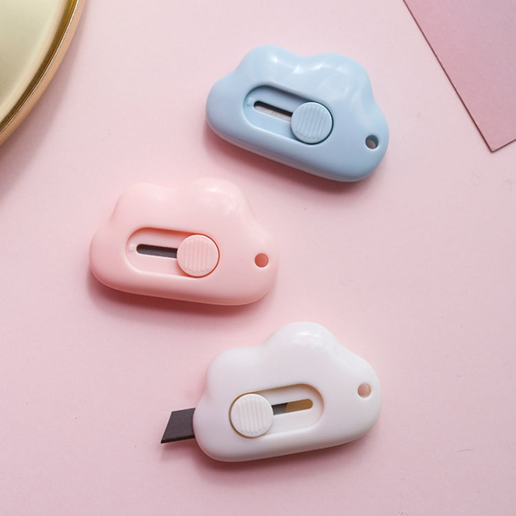 3 PCS Cute Cloud Mini Portable Utility Knife Paper Cutter(Pink)