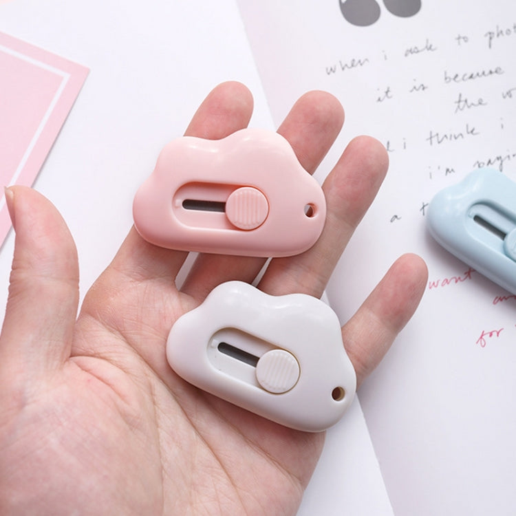 3 PCS Cute Cloud Mini Portable Utility Knife Paper Cutter(Pink)