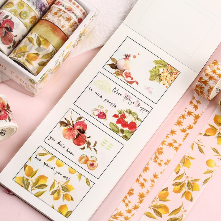 10 PCS/Box Fantasy Ocean Beautiful Plants Leaves Paper Tape DIY Decoration for Handbook Masking Tape Adhesive Tape