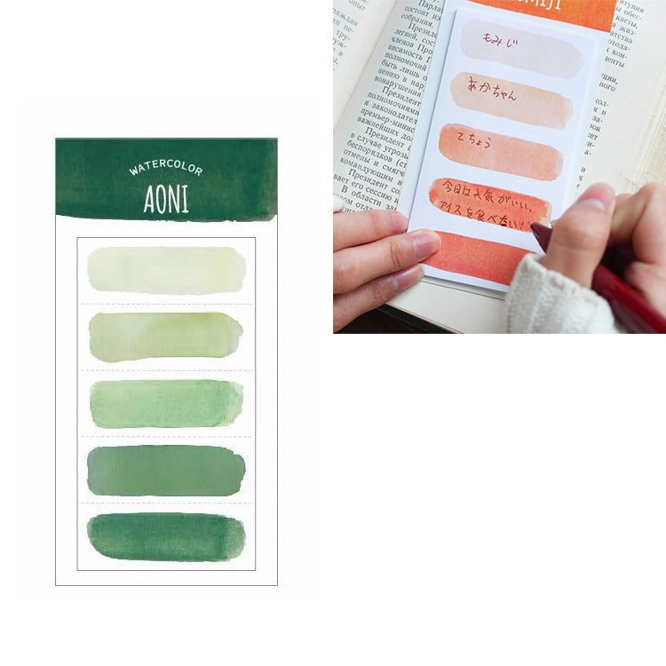 Fresh Watercolor Emotional Post-it Notes Retro Hand Account Notes
