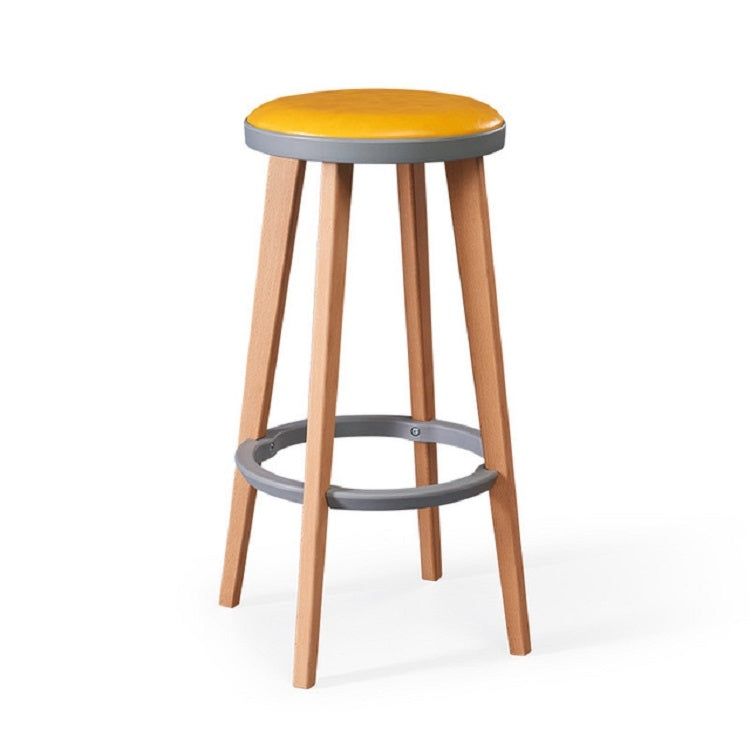 Creative Wooden High Stool Modern Minimalist Bar Chair