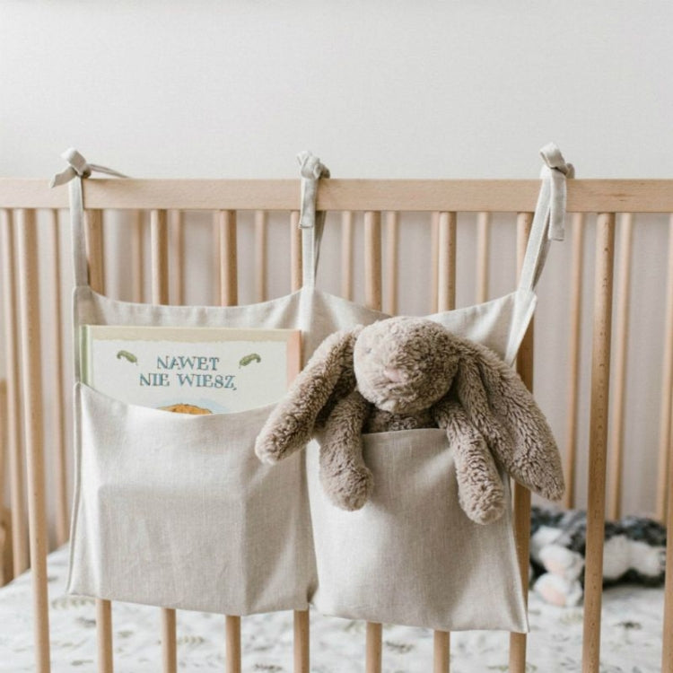 Crib Storage Hanging Bag Diaper Wrap Molar Toy Storage Bag