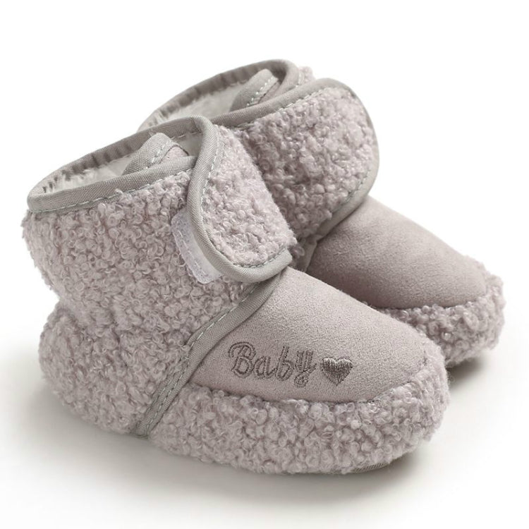 Newborn Baby 0-1 Years Old in Autumn and Winter Keep Warm Soft Bottom Toddler Shoes, Size:Inner Length 11cm