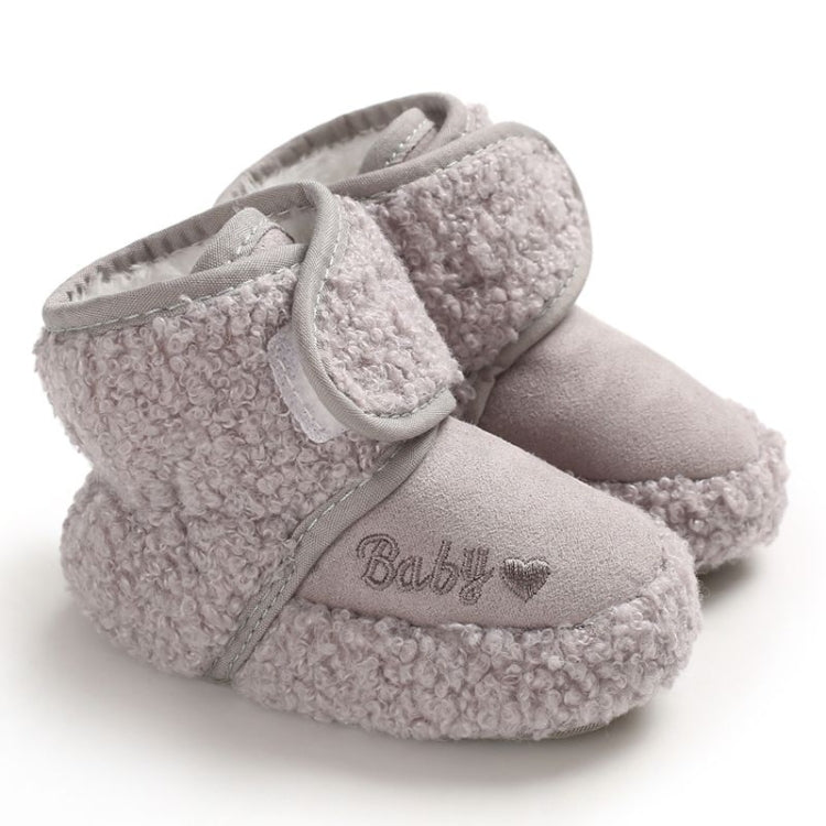 Newborn Baby 0-1 Years Old in Autumn and Winter Keep Warm Soft Bottom Toddler Shoes, Size:Inner Length 11cm