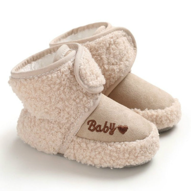 Newborn Baby 0-1 Years Old in Autumn and Winter Keep Warm Soft Bottom Toddler Shoes, Size:Inner Length 11cm