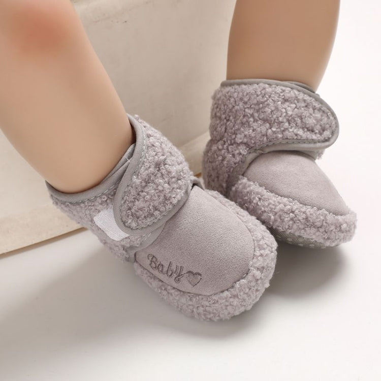 Newborn Baby 0-1 Years Old in Autumn and Winter Keep Warm Soft Bottom Toddler Shoes, Size:Inner Length 11cm