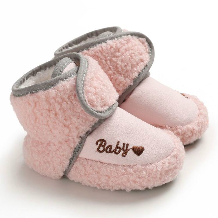 Newborn Baby 0-1 Years Old in Autumn and Winter Keep Warm Soft Bottom Toddler Shoes, Size:Inner Length 11cm