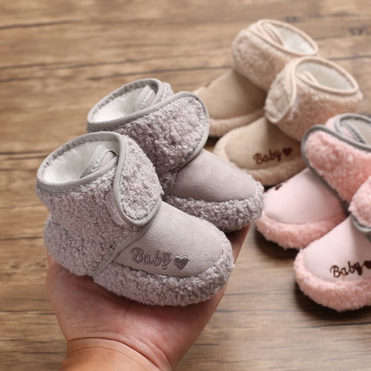 Newborn Baby 0-1 Years Old in Autumn and Winter Keep Warm Soft Bottom Toddler Shoes, Size:Inner Length 13cm