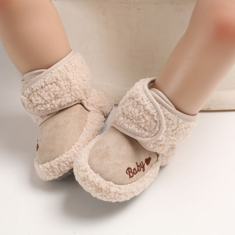 Newborn Baby 0-1 Years Old in Autumn and Winter Keep Warm Soft Bottom Toddler Shoes, Size:Inner Length 13cm