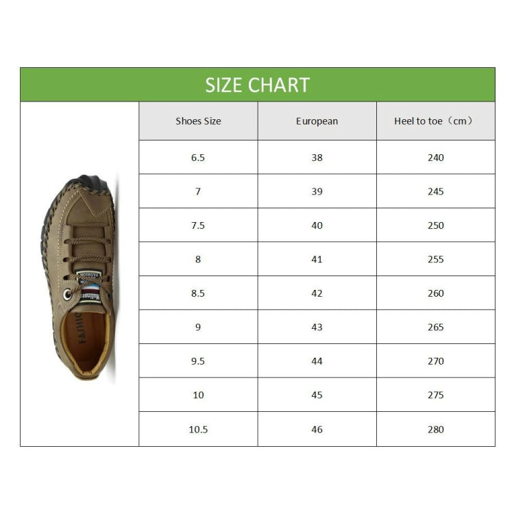 Leather Men Casual Shoes Outdoor Shoes, Size:39