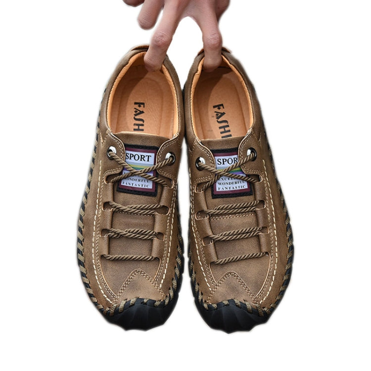 Leather Men Casual Shoes Outdoor Shoes, Size:42