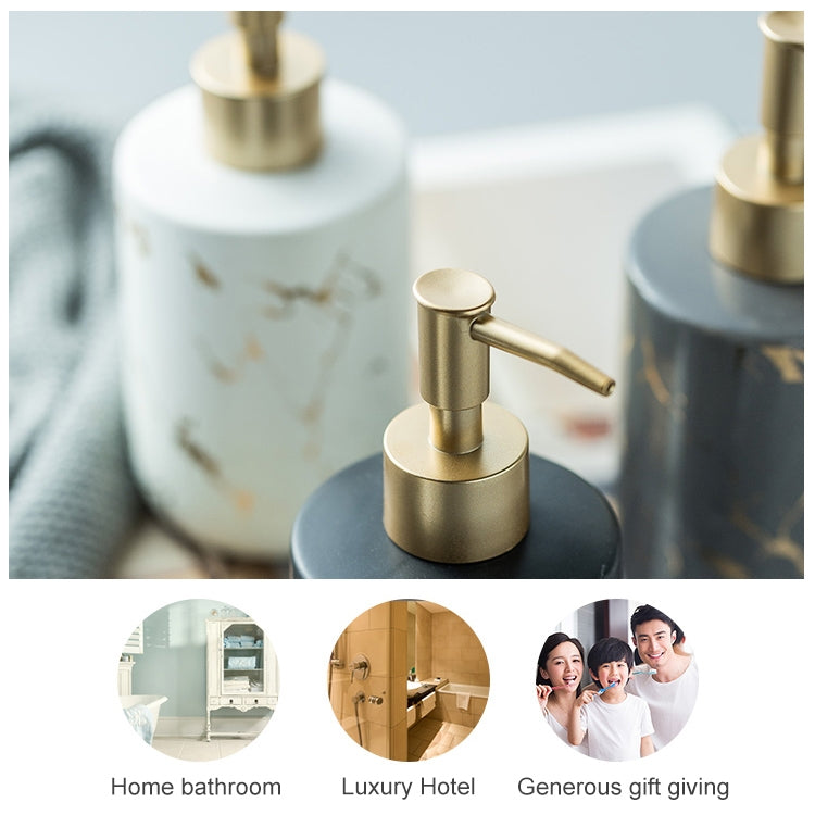 400ML Bathroom Hand Soap Bottle Shower Gel Bottle Ceramic Bottling