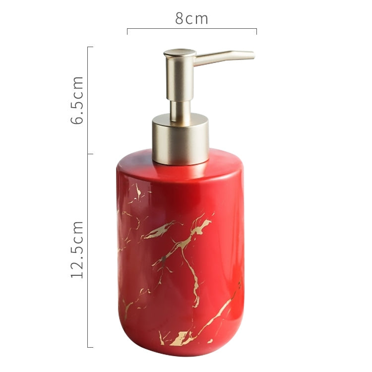 400ML Bathroom Hand Soap Bottle Shower Gel Bottle Ceramic Bottling