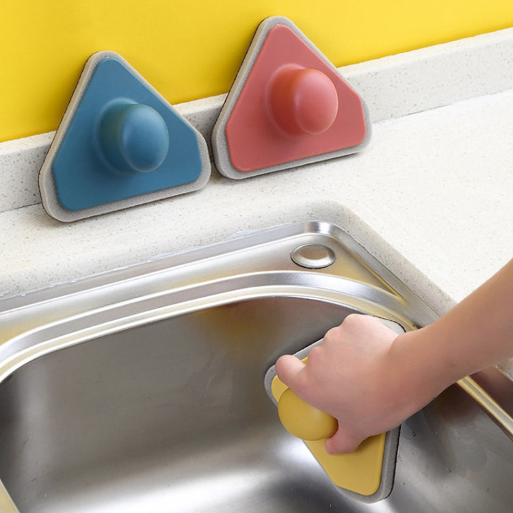 Kitchen Household Triangle Cleaning Decontamination Derusting Pot Brush Sponge Wipe