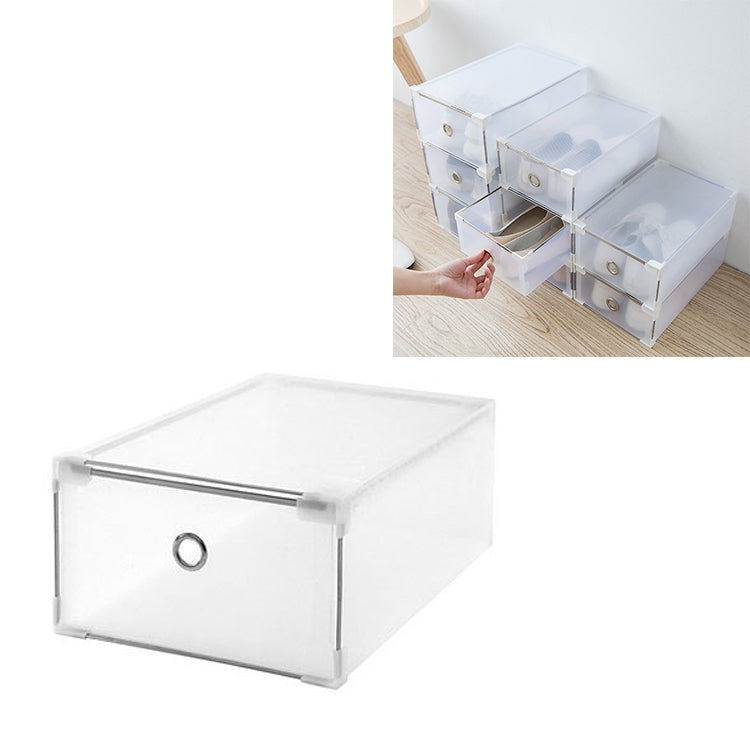 PP Translucent Shoe Box Multifunction Home Dust-proof Drawer Storage Boxes Shoes Organizer, Size:20x31x11cm