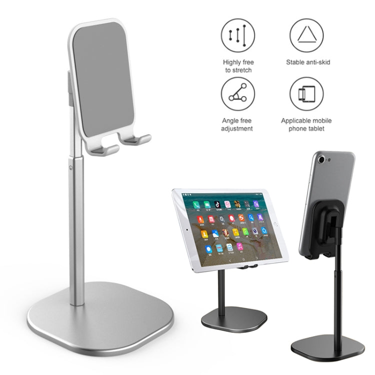 TCP-02 Universal 4-10 inch Phone Tablet Non-slip Aluminum Metal Holder Stand Adjustable Desktop Tablet Bracket Mount, Version:2 Generation Standard