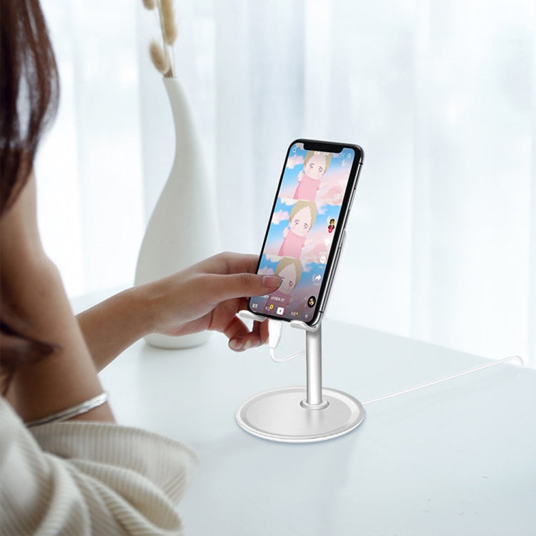 TCP-02 Universal 4-10 inch Phone Tablet Non-slip Aluminum Metal Holder Stand Adjustable Desktop Tablet Bracket Mount, Version:2 Generation Standard