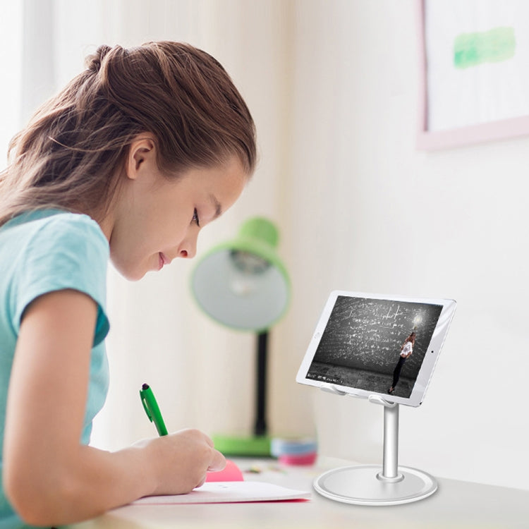 TCP-02 Universal 4-10 inch Phone Tablet Non-slip Aluminum Metal Holder Stand Adjustable Desktop Tablet Bracket Mount, Version:2 Generation Standard