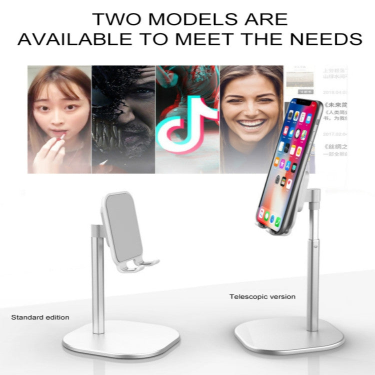 TCP-02 Universal 4-10 inch Phone Tablet Non-slip Aluminum Metal Holder Stand Adjustable Desktop Tablet Bracket Mount, Version:2 Generation Standard