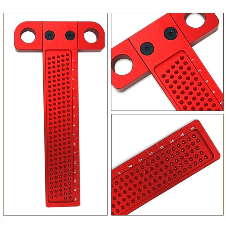 Woodworking T-Shaped Hole Marking Ruler, Style:T100